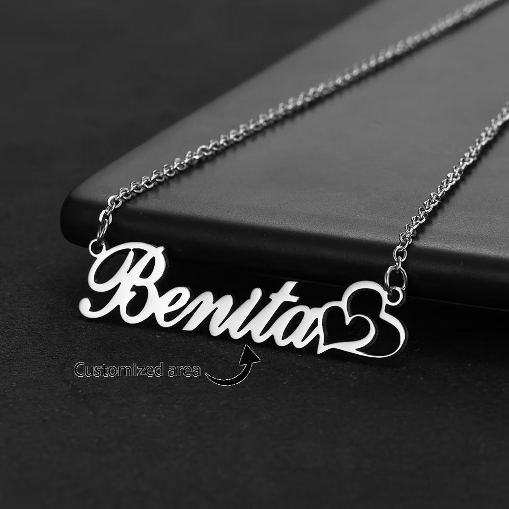 Personalized Double Heart Cust – обзор и цена Name Necklace Custom