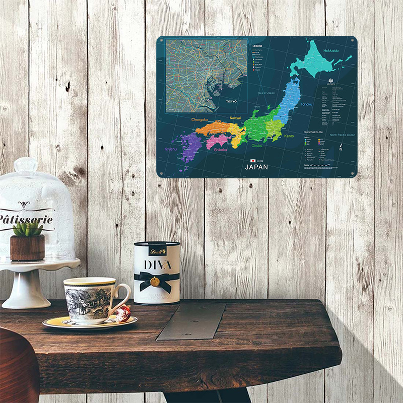 Map of Japan and Tokyo Poster  – обзор и цена Custom Map Poster