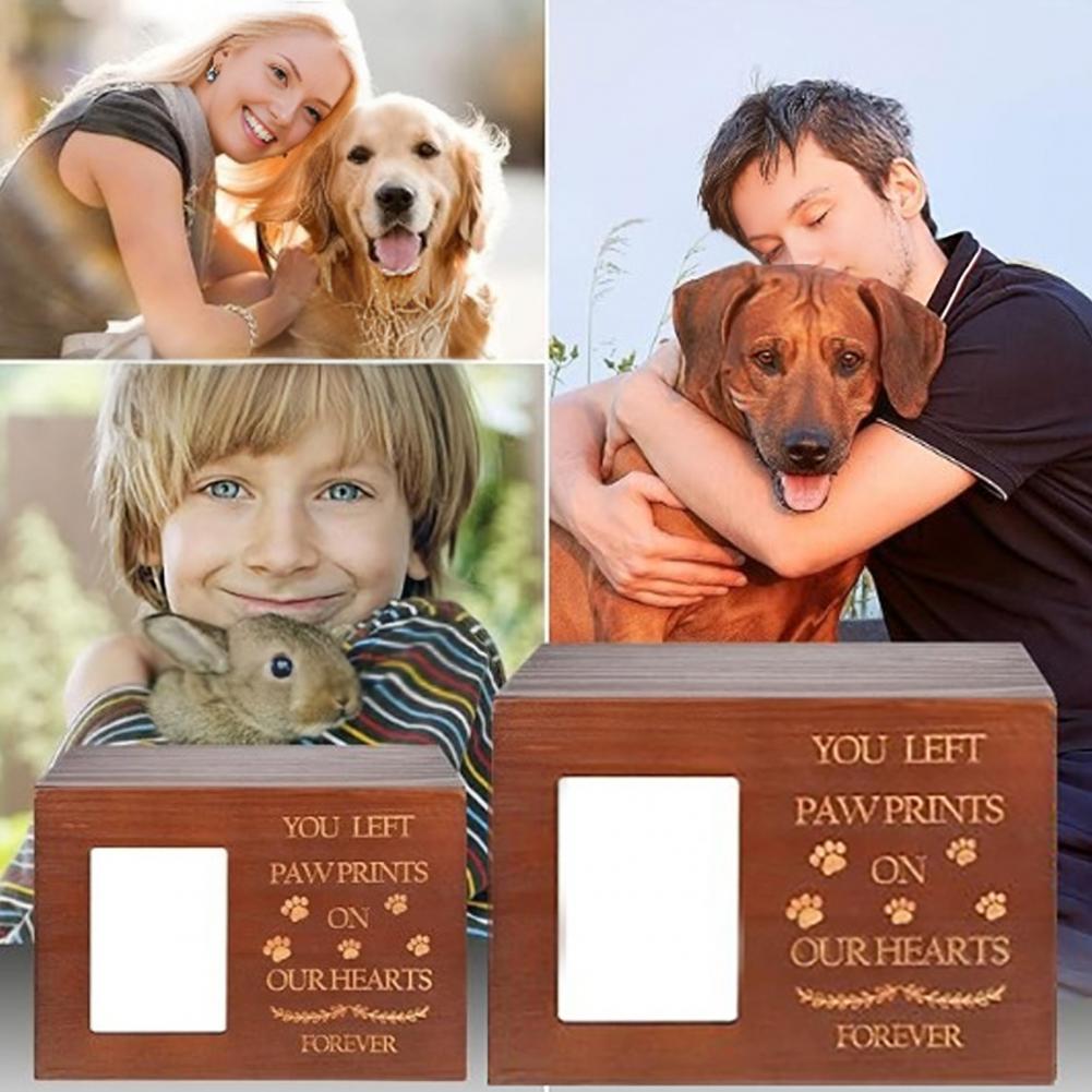 Wooden Pet Urn Solid Wood with – обзор и цена Engraved Wood Frame