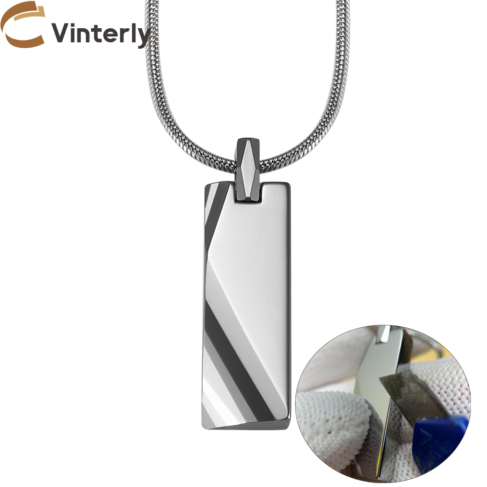 Tungsten Carbide Pendants Men  – обзор и цена Name Necklace Custom