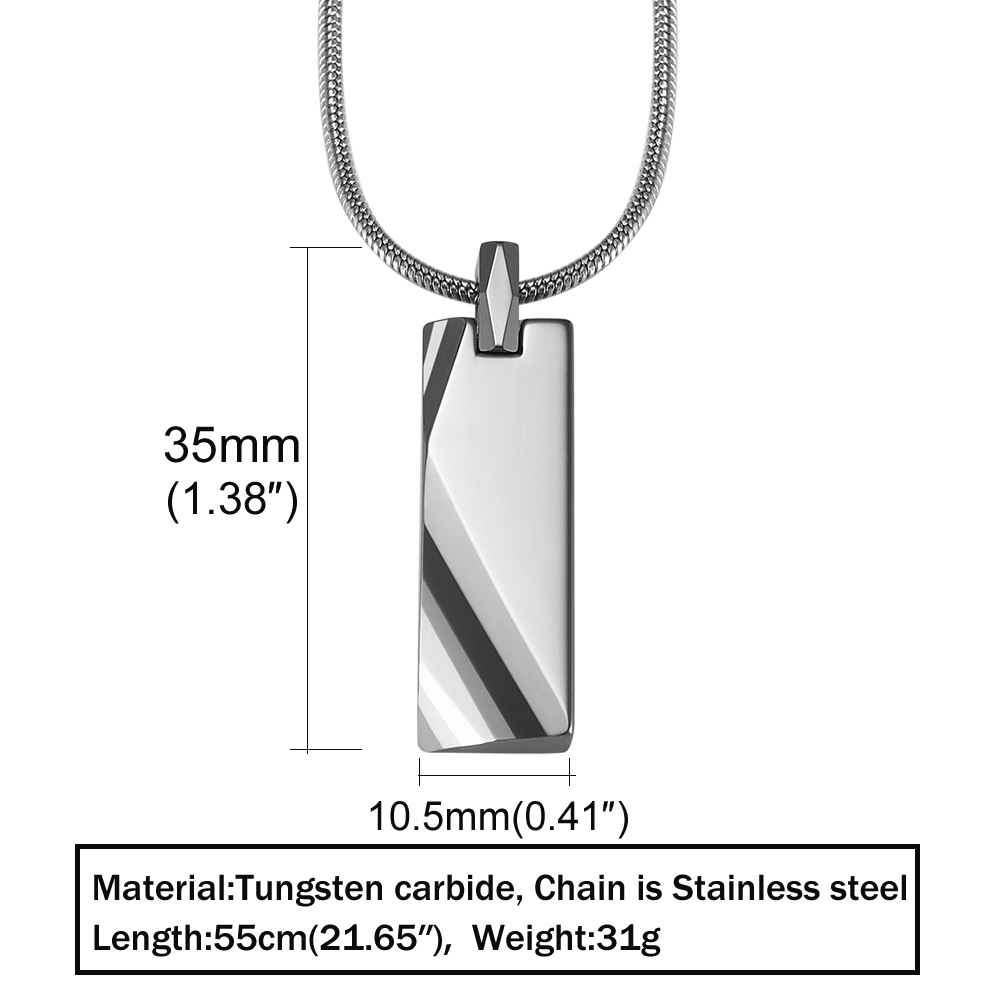 Tungsten Carbide Pendants Men  – обзор и цена Name Necklace Custom