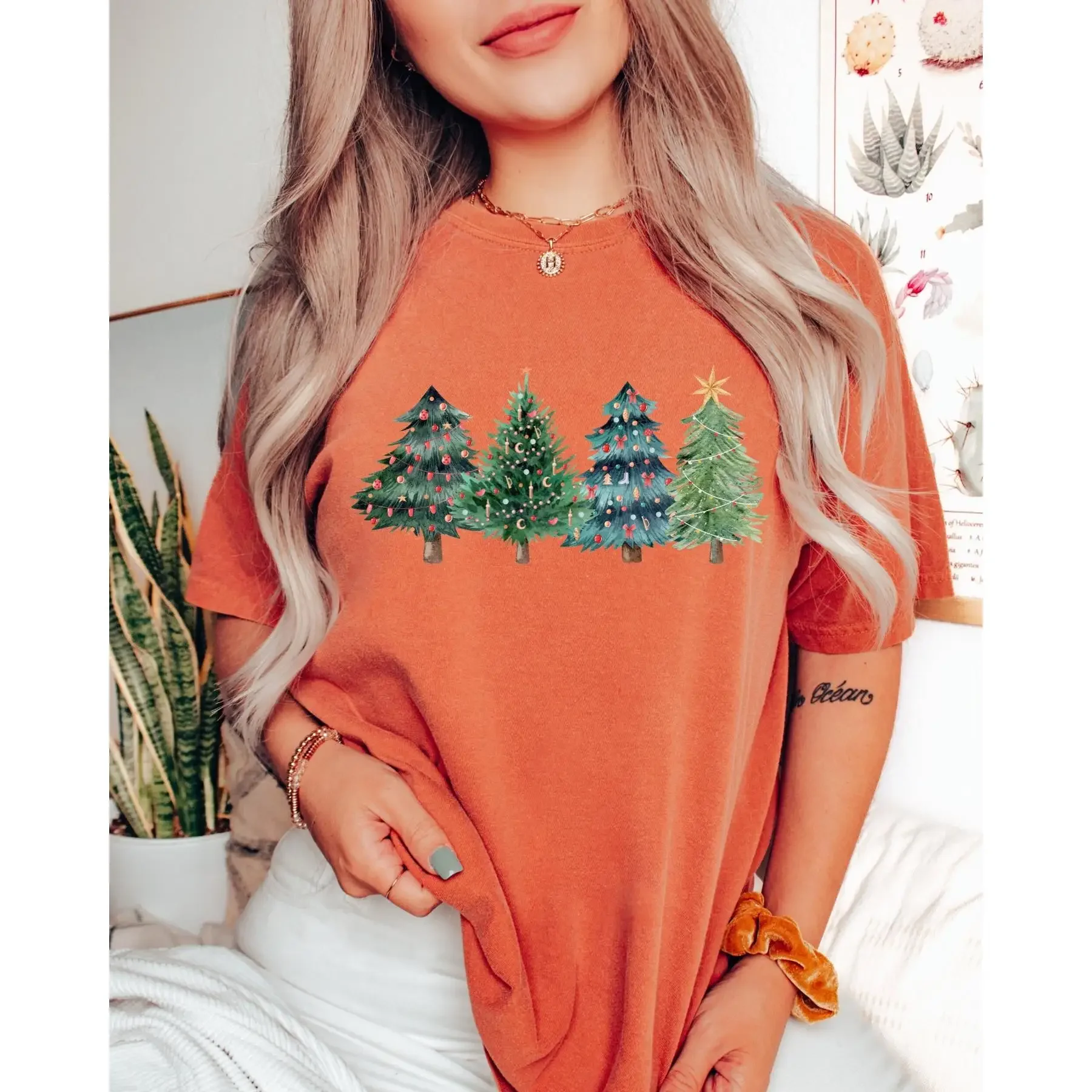 Christmas Trees T Shirt Xmas C – обзор и цена Family Tree Print