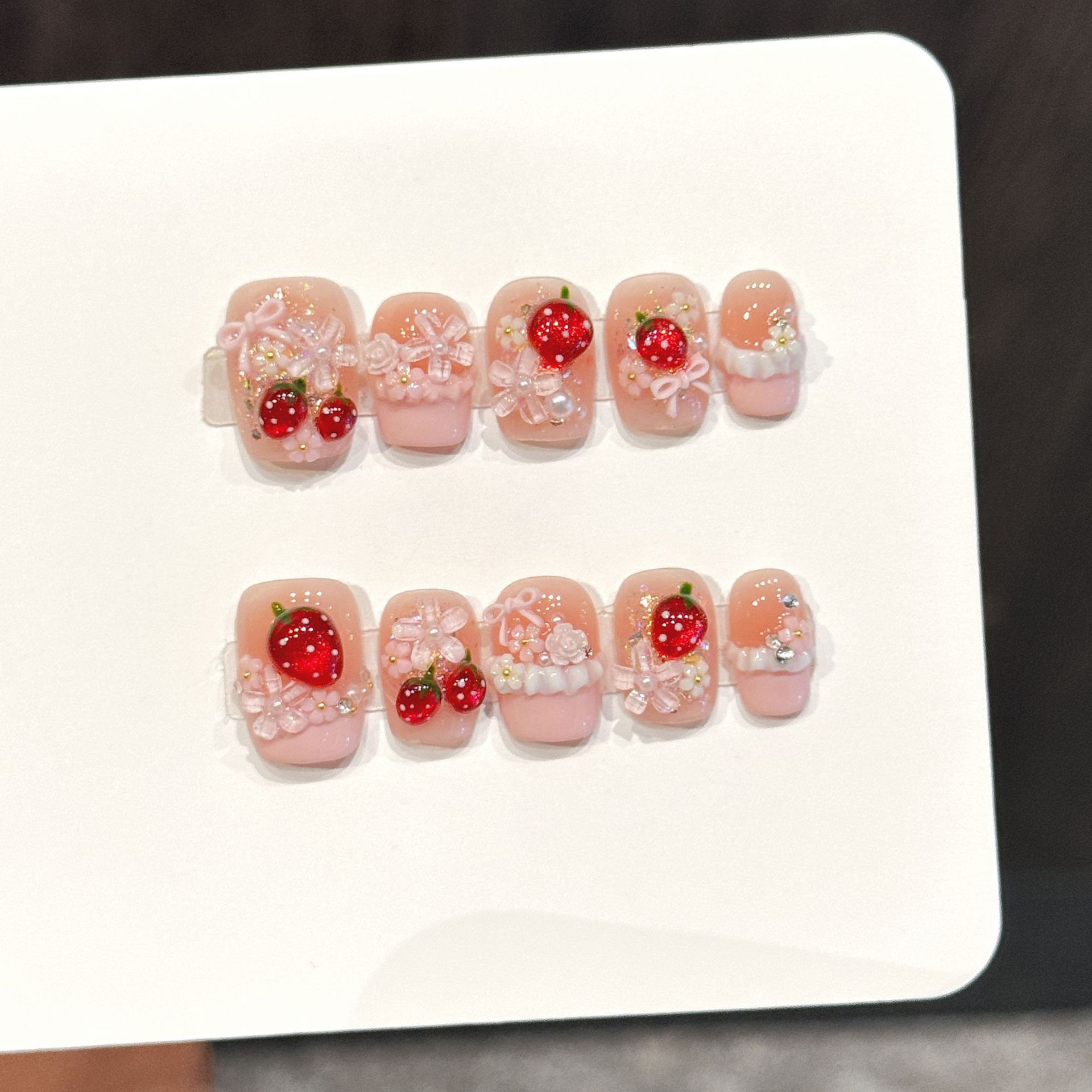 10pcs Cute Red Strawberry Pres – обзор и цена Pressed Flower Art