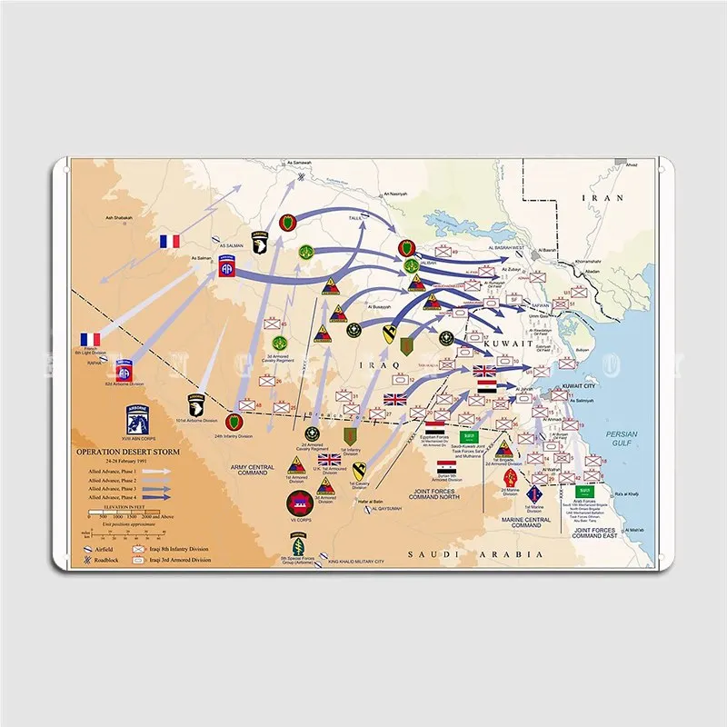 Operation Desert Storms Ground – обзор и цена Custom Map Poster