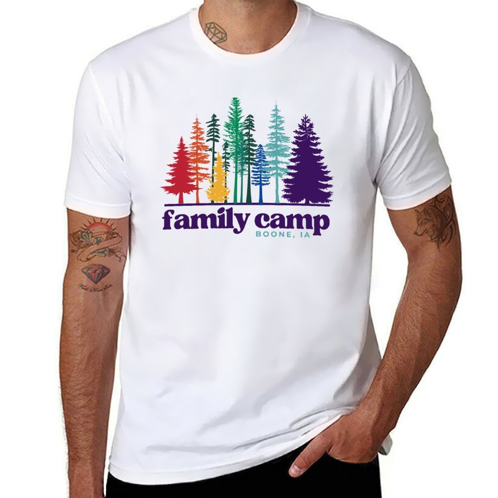 Family Camp Rainbow Trees T-Sh – обзор и цена Family Tree Print